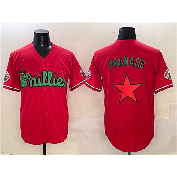 Philadelphia Phillies Red MIKSHPS Phanatic Limited Stitched Jersey