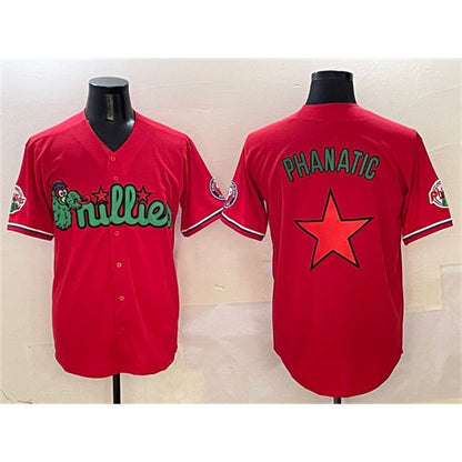Philadelphia Phillies Red MIKSHPS Phanatic Limited Stitched Jersey