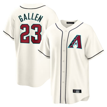 Arizona Diamondbacks #23 Zac Gallen Player Cream MIKSHPS Home Game Stitched Jerseys