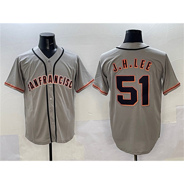 San Francisco Giants #51 Jung Hoo Lee Gray MIKSHPS Cool Base Stitched Jersey 2