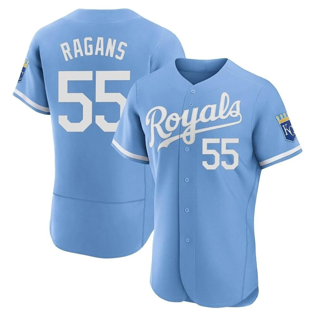 Kansas City Royals #55 Cole Ragans Player Light Blue MIKSHPS Alt Limited Elite Home Stitched Jerseys
