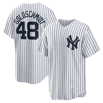 New York Yankees #48 Paul Goldschmidt White MIKSHPS Home Replica Jersey