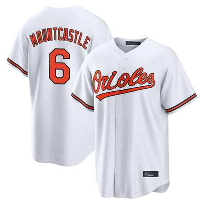 Baltimore Orioles #6 Ryan Mountcastle Player White MIKSHPS Home Game Stitched Jerseys