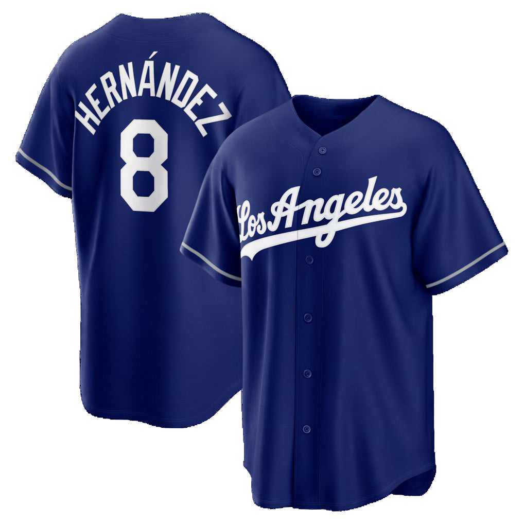 Los Angeles Dodgers #8 Enrique Hernandez Royal MIKSHPS Alternate Replica Jersey