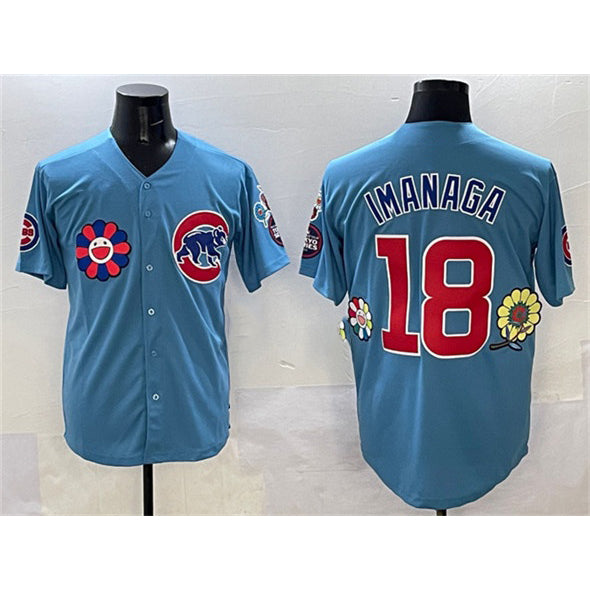 Chicago Cubs #18 Sh¨­ta Imanaga Blue MIKSHPS 2025 Tokyo Series 2nd Alternate Limited Stitched Jersey