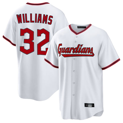 Cleveland Guardians #32 Gavin Williams Player White MIKSHPS Game Home Stitched Jerseys