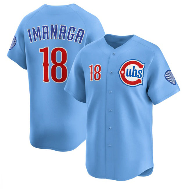 Chicago Cubs #18 Sh¨­ta Imanaga Blue MIKSHPS 2024-25 2nd Alternate Limited Stitched Jersey