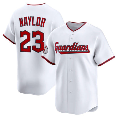 Cleveland Guardians #23 Bo Naylor White MIKSHPS Home Limited Player Jersey