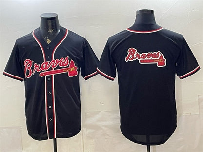 Atlanta Braves Team Big Logo 2026 Fashion Replica Black MIKSHPS Out Stitched Jersey
