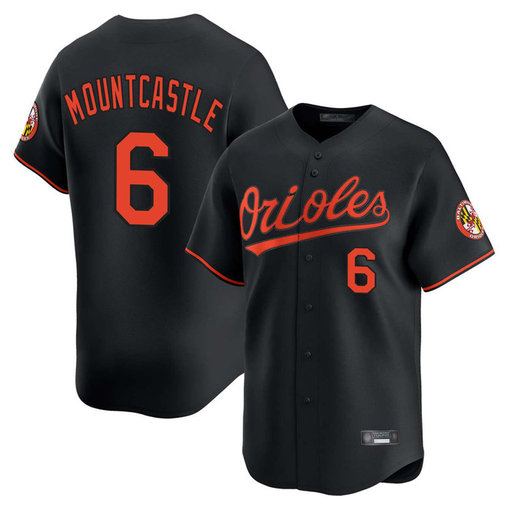 Baltimore Orioles #6 Ryan Mountcastle Player Black MIKSHPS Limited Home Game Stitched Jerseys