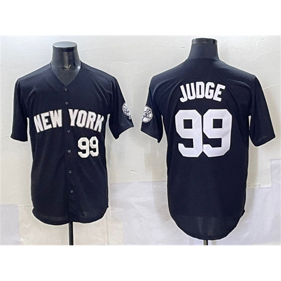 New York Yankees #99 Aaron Judge Black MIKSHPS Limited Stitched Jersey