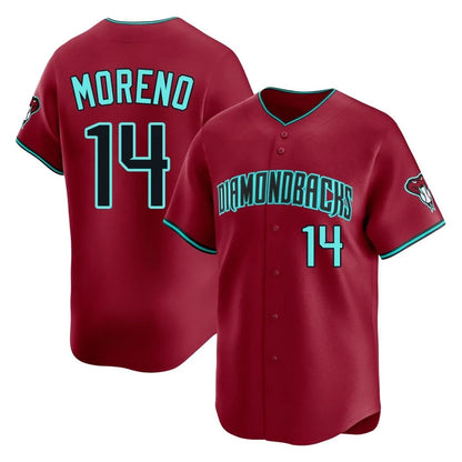 Arizona Diamondbacks #14 Gabriel Moreno Player Red MIKSHPS Limited Home Game Stitched Jerseys