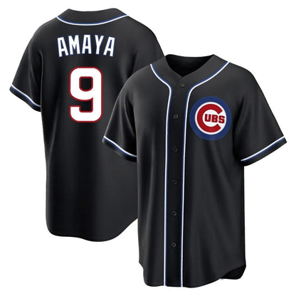 Chicago Cubs #9 Miguel Amaya Player Black MIKSHPS Fashion Out Game Stitched Jerseys