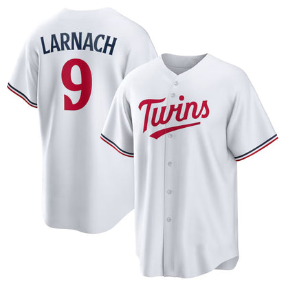 Minnesota Twins #9 Trevor Larnach White MIKSHPS Home Replica Jersey
