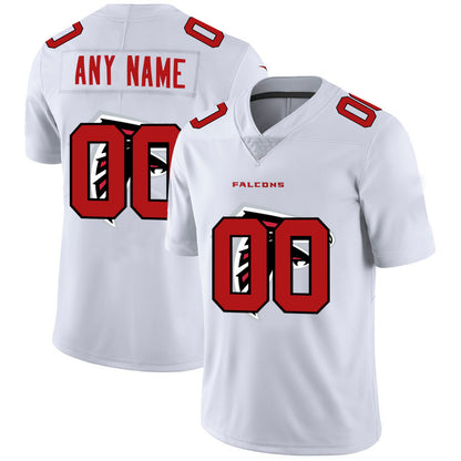 Custom A.Falcons White MIKSHPS Team Big Logo Vapor Untouchable Limited Jersey
