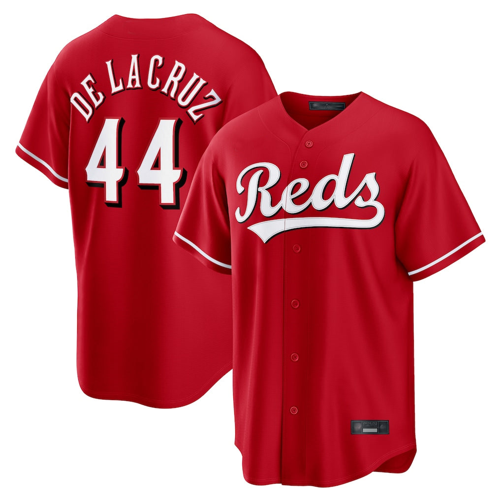 Cincinnati Reds #44 Elly De La Cruz Player Red MIKSHPS Home Game Stitched Jerseys