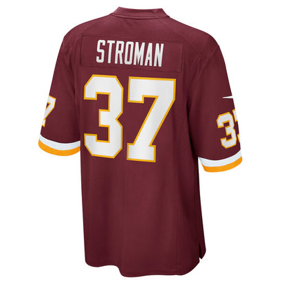 W.Football Team #37 Greg Stroman Burgundy MIKSHPS Game Player Jersey