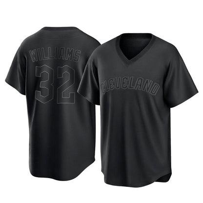 Cleveland Guardians #32 Gavin Williams Player Black MIKSHPS T-shirt Home Game Stitched Jerseys
