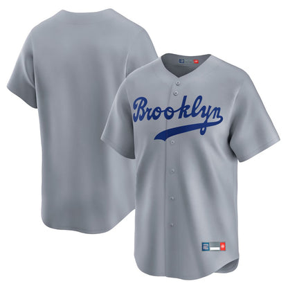Los Angeles Dodgers Blank Player Gray MIKSHPS Game Limited Home Stitched Jerseys