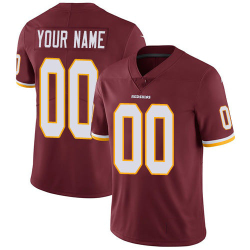 Custom W.Redskins Home Burgundy Red MIKSHPS Vapor Untouchable Limited Jersey