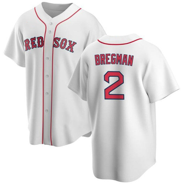Boston Red Sox #2 Alex Bregman White MIKSHPS 2024 Cool Base Stitched Jersey