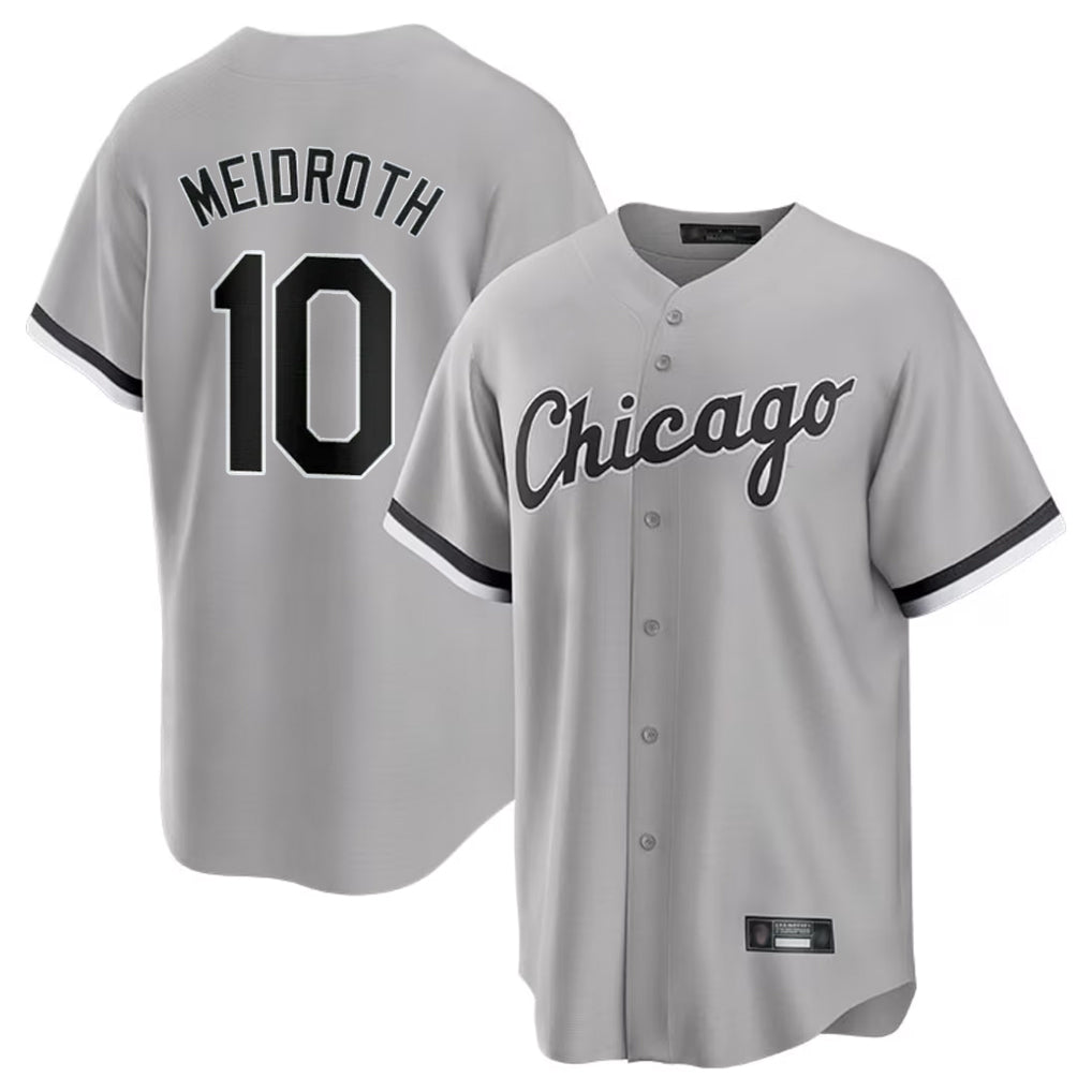 Chicago White Sox #10 Chase Meidroth MIKSHPS Player Gray Home Game Stitched Jerseys