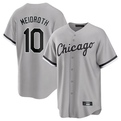 Chicago White Sox #10 Chase Meidroth MIKSHPS Player Gray Home Game Stitched Jerseys