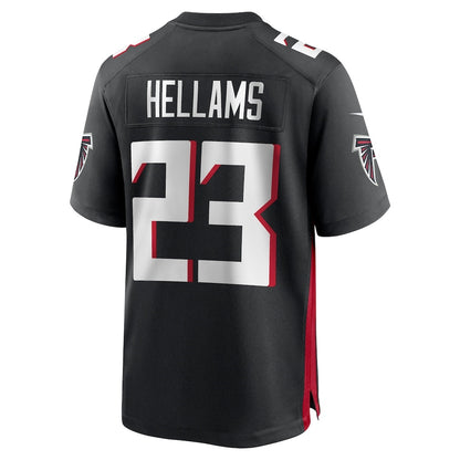 A.Falcons #23 DeMarcco Hellams Black MIKSHPS Team Game Jersey