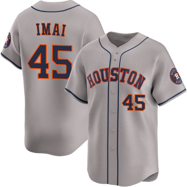 Houston Astros #45 Tatsuya Imai Grey MIKSHPS 2026 Limited Stitched Jersey