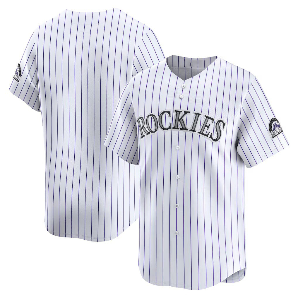 Colorado Rockies White MIKSHPS Home Limited Jersey