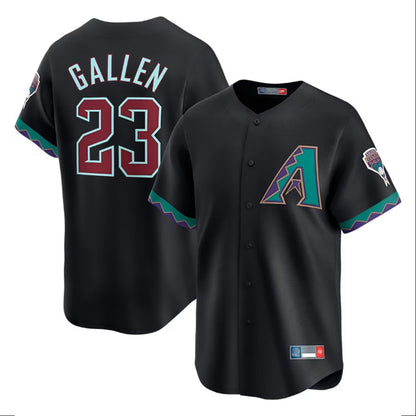 Arizona Diamondbacks #23 Zac Gallen Player Black MIKSHPS Fashion Out Home Game Stitched Jerseys