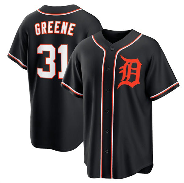 Detroit Tigers #31 Riley Greene Black MIKSHPS Out Stitched Jersey