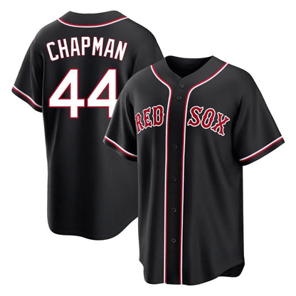 Boston Red Sox #44 Aroldis Chapman Player Black MIKSHPS Out Home Game Stitched Jerseys