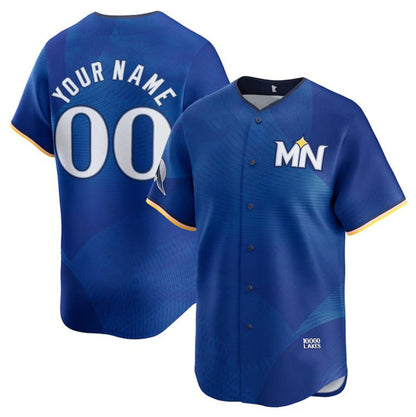 Custom Minnesota Twins Active Player Royal MIKSHPS 22024 City Connect Limited Stitched Jersey