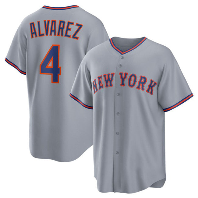 New York Mets #4 Francisco Alvarez Gray MIKSHPS 2025 Limited Stitched Jersey