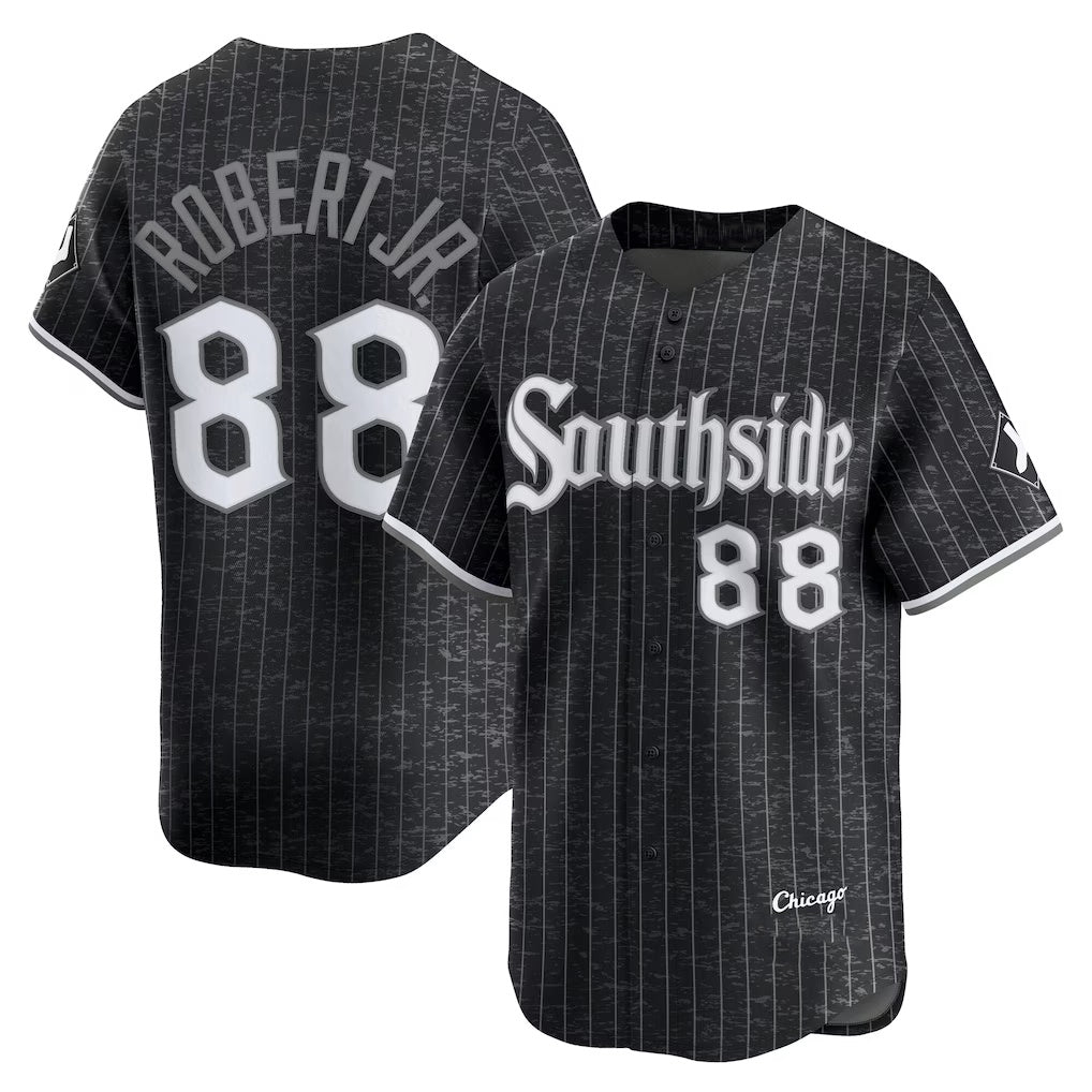 Chicago White Sox #88 Luis Robert Jr. Black MIKSHPS City Connect Limited Player Jersey
