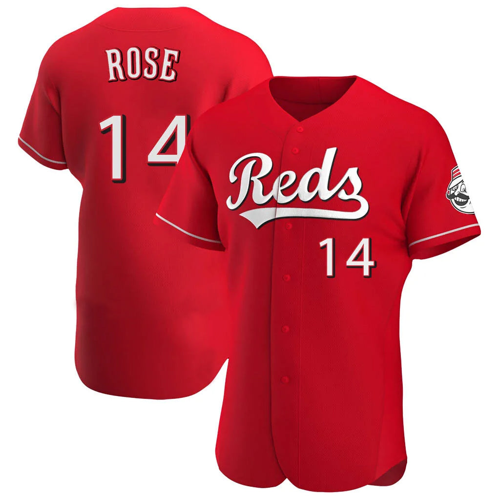 Cincinnati Reds #14 Pete Rose Player Red MIKSHPS Limited Elite Home Stitched Jerseys