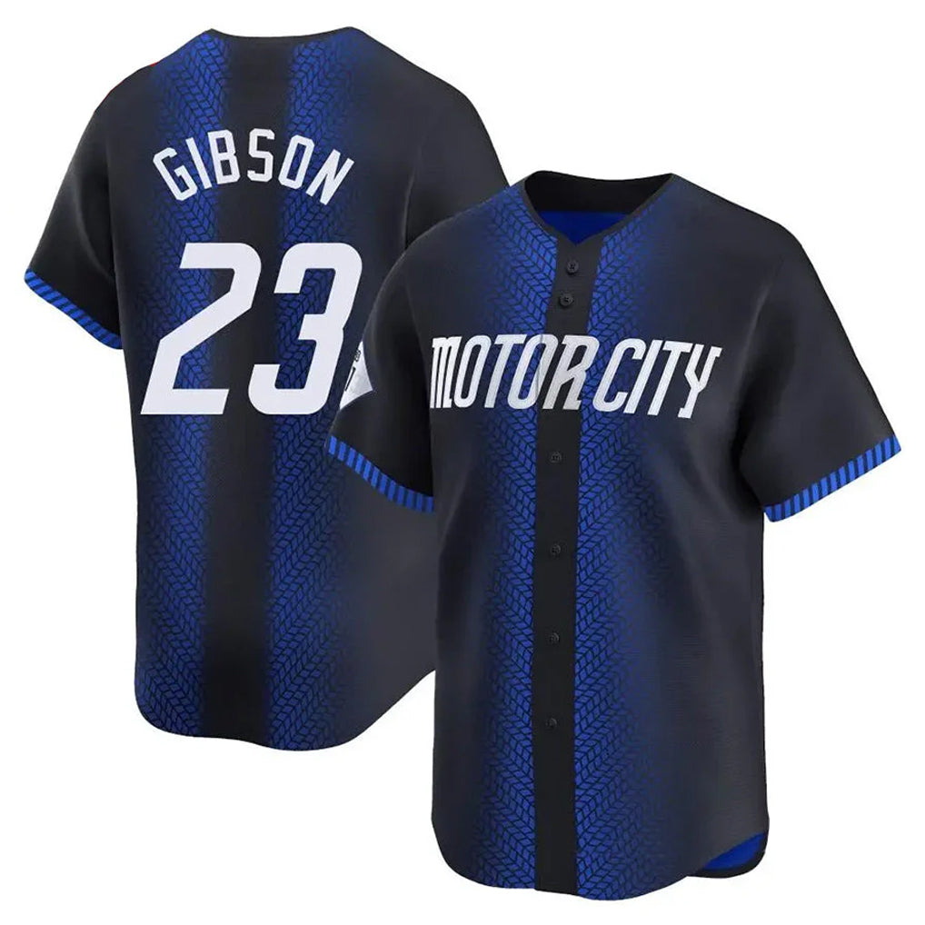 Detroit Tigers #23 Kirk Gibson Player Navy MIKSHPS City Connect Home Limited Stitched Jerseys