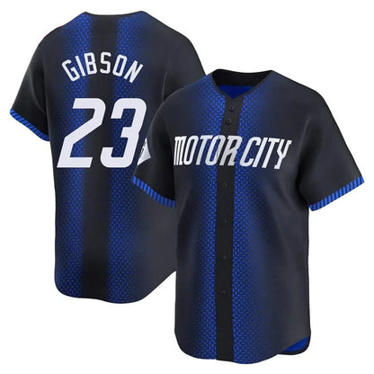 Detroit Tigers #23 Kirk Gibson Player Navy MIKSHPS City Connect Home Limited Stitched Jerseys