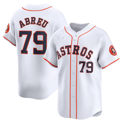 Houston Astros #79 Jose Abreu White MIKSHPS Home Limited Player Jersey