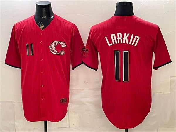 Cincinnati Reds #11 Barry Larkin Red MIKSHPS 2026 City Connect Stadium Stitched Jersey