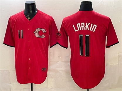 Cincinnati Reds #11 Barry Larkin Red MIKSHPS 2026 City Connect Stadium Stitched Jersey