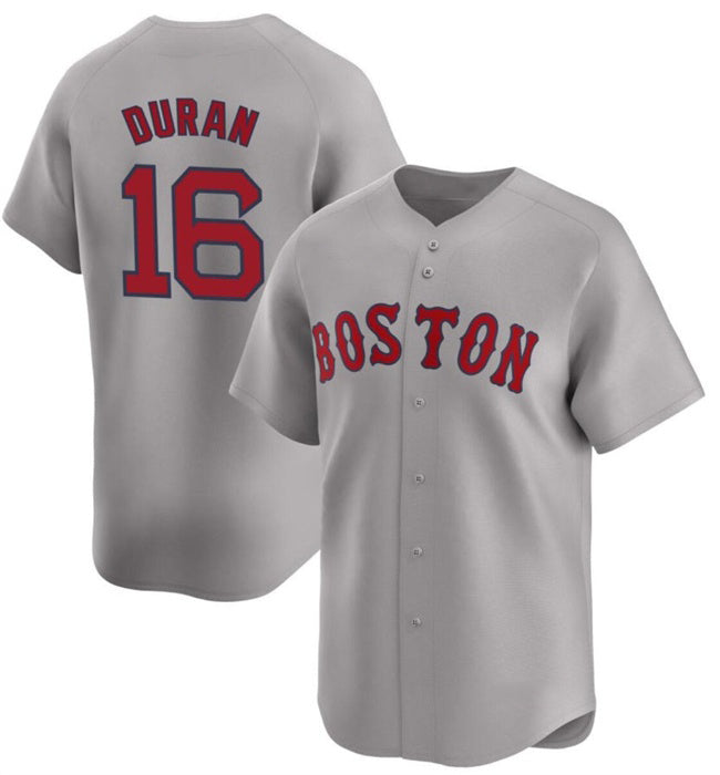 Boston Red Sox #16 Jarren Duran Gray MIKSHPS 2024 Away Limited Stitched Jersey