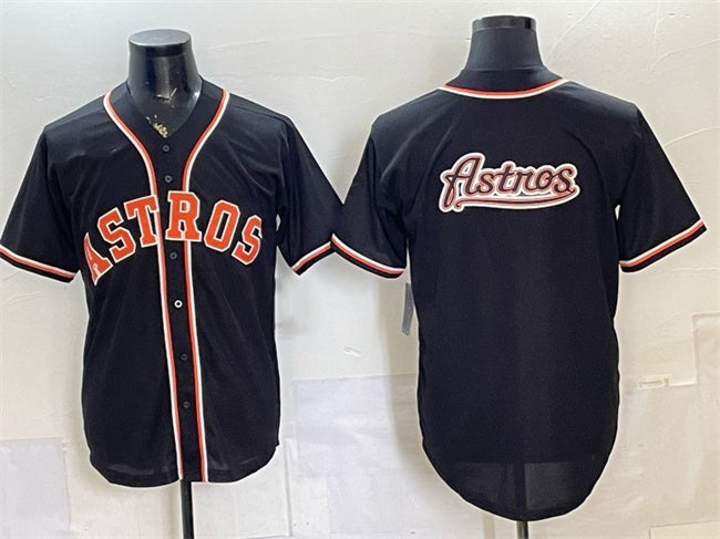 Houston Astros Team Big Logo 2026 Fashion Replica Black MIKSHPS Out Stitched Jersey