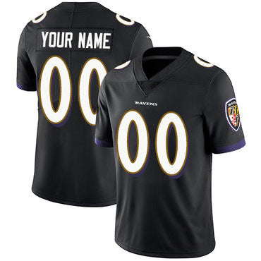 Custom B.Ravens Black MIKSHPS Vapor Untouchable Player Limited Jersey