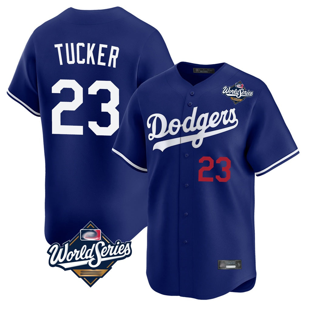 Los Angeles Dodgers #23 Kyle Tucker Player Royal MIKSHPS World Series Limited Home Stitched Jerseys