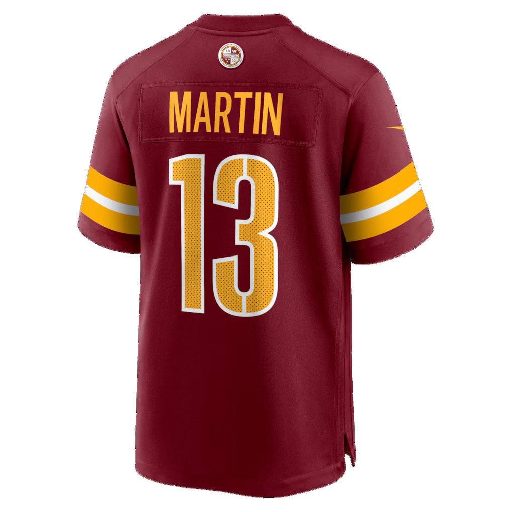 W.Commanders #13 Tay Martin Burgundy MIKSHPS Team Game Jersey