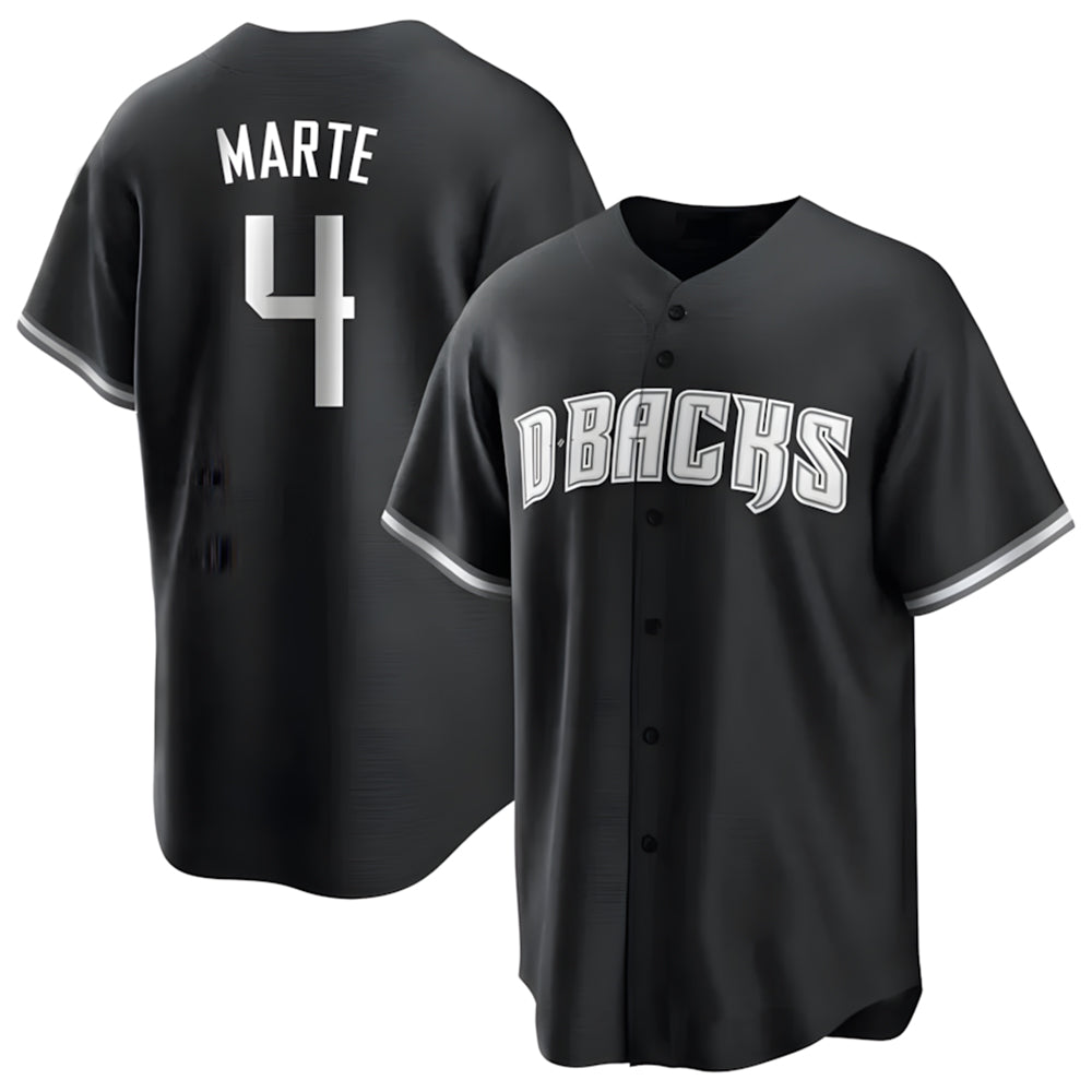 Arizona Diamondbacks #4 Ketel Marte Player Player Black MIKSHPS Game Home Stitched Jerseys