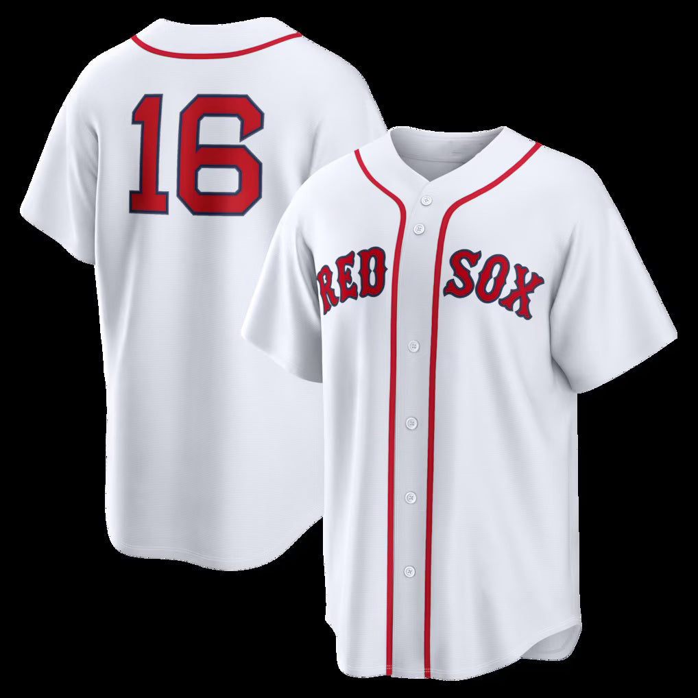 Boston Red Sox #16 Jarren Duran White MIKSHPS Home Replica Jersey