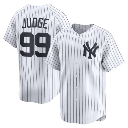 New York Yankees #99 Aaron Judge White MIKSHPS Home Limited Player Jersey 2